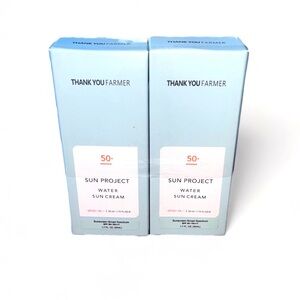 Thank You Farmer 2-Pack Sun Project Water Sun Cream 1.75 oz SPF 50 Sunscreen NIB